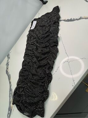 For Love & Lemons  Black All That Glitters Skirt Size S